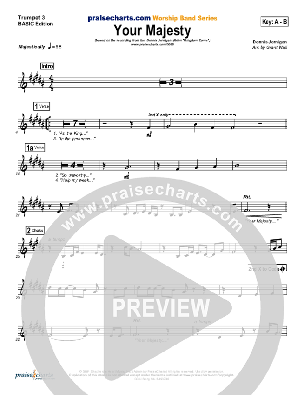 Your Majesty Trumpet 3 (Dennis Jernigan)