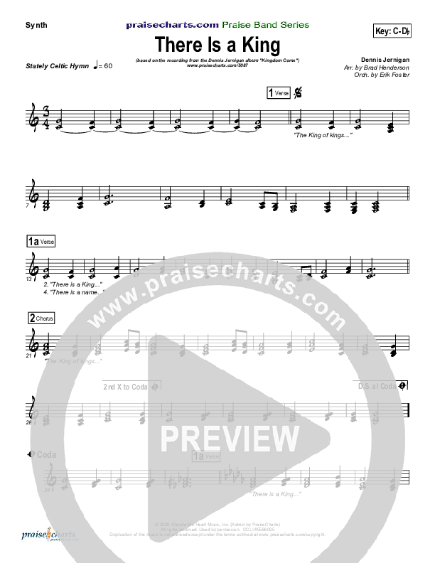 There Is A King Synth Strings (Dennis Jernigan)