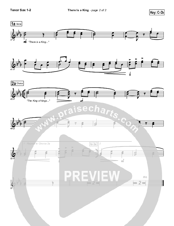 There Is A King Tenor Sax 1/2 (Dennis Jernigan)