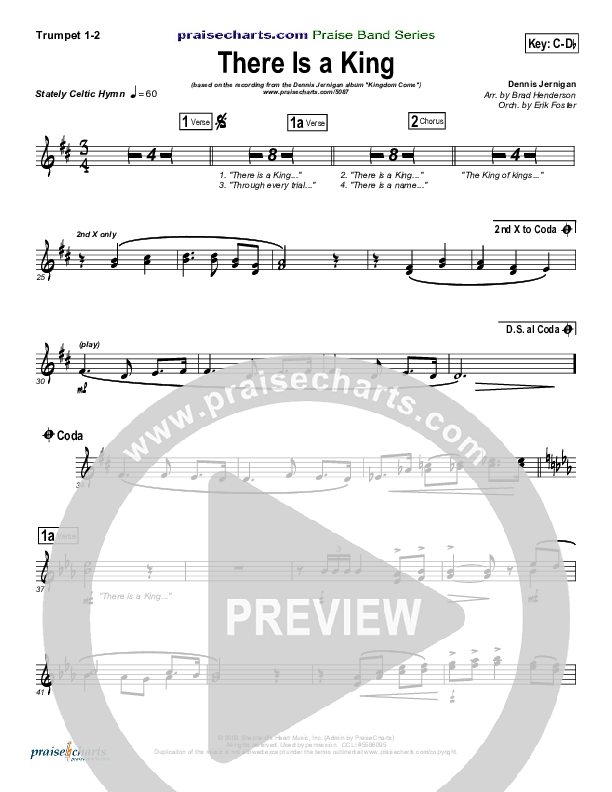 There Is A King Trumpet 1,2 (Dennis Jernigan)