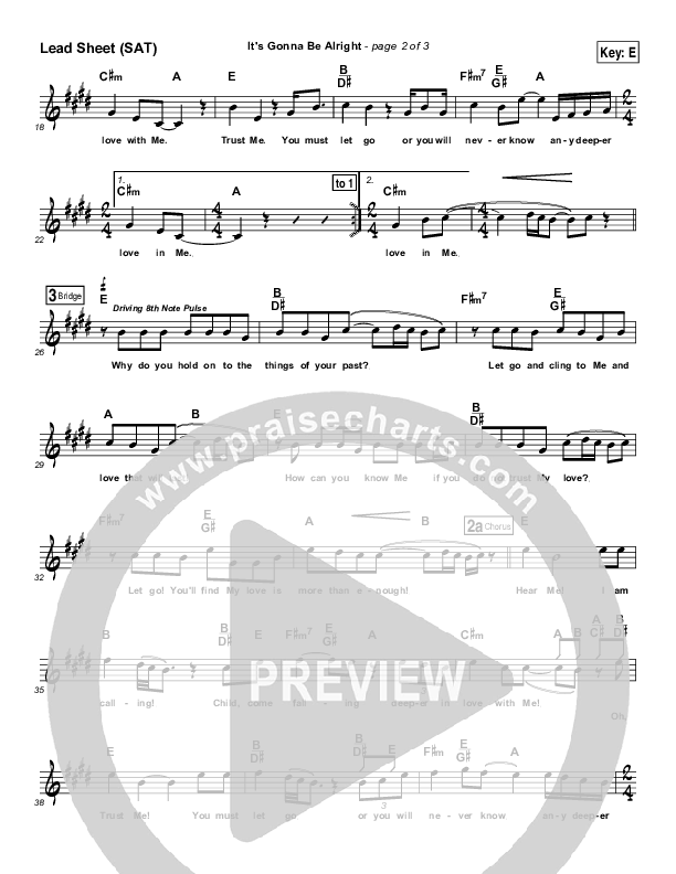 It's Gonna Be Alright Lead (SAT) (Dennis Jernigan)