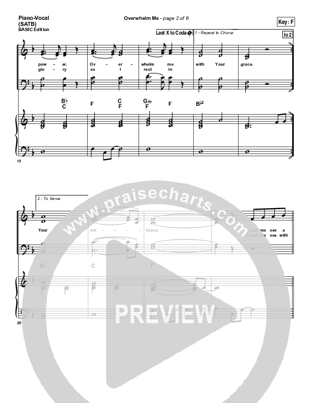 Overwhelm Me Piano/Vocal (Dennis Jernigan)