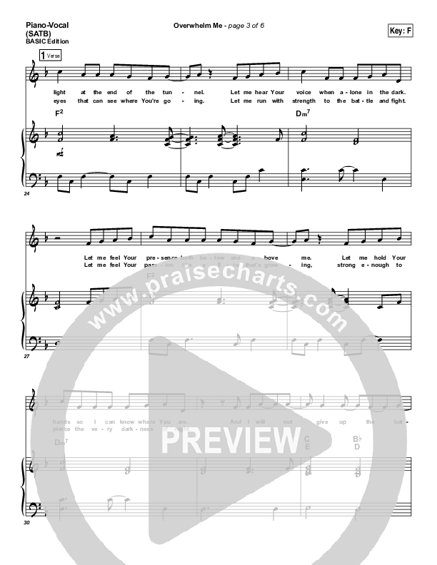 Overwhelm Me Piano/Vocal (Dennis Jernigan)