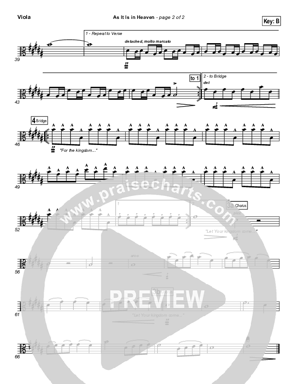 As It Is In Heaven Viola (Matt Maher)