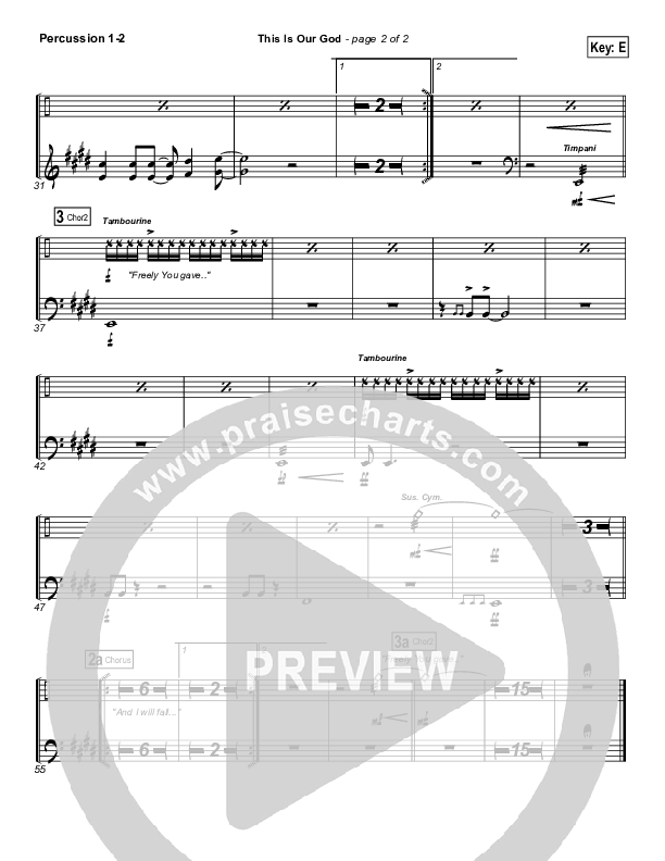 This Is Our God Percussion 1/2 (Hillsong Worship)