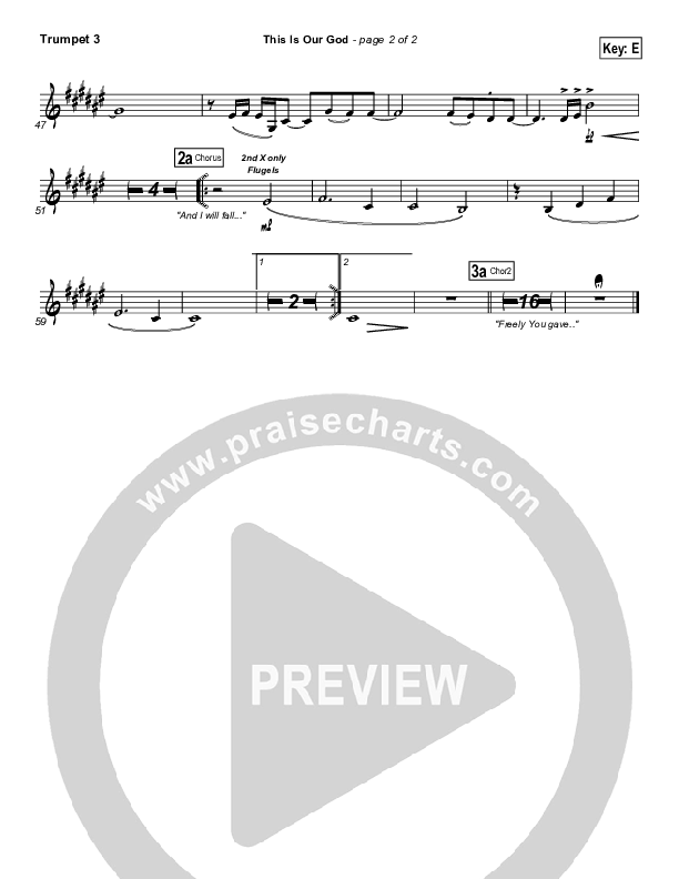 This Is Our God Trumpet 3 (Hillsong Worship)