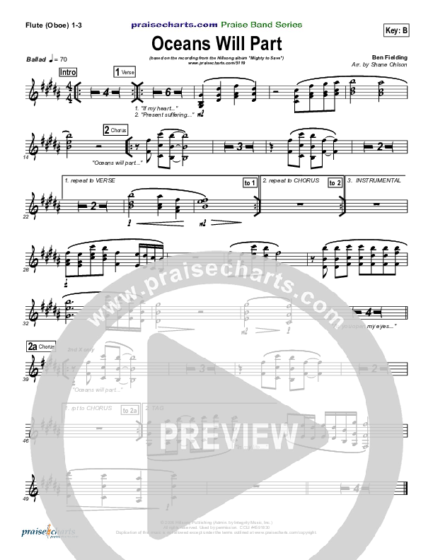 Oceans Will Part Wind Pack (Hillsong Worship)