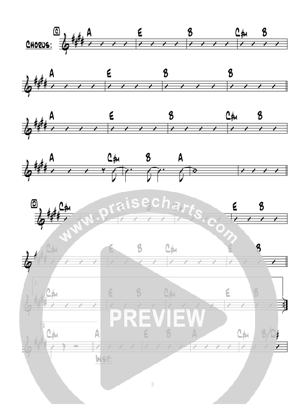 Follow The Son (Instrumental) Chord Chart (Hillsong Worship)