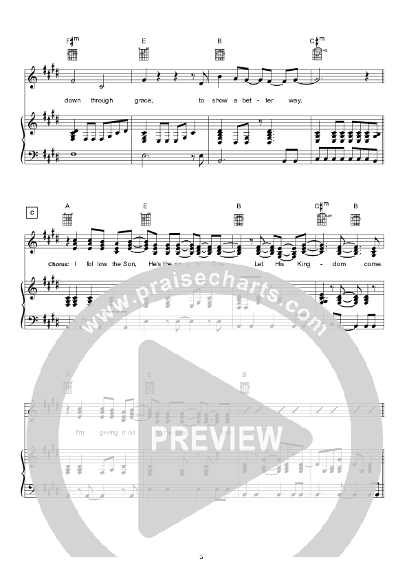 Follow The Son (Instrumental) Lead & Piano (Hillsong Worship)