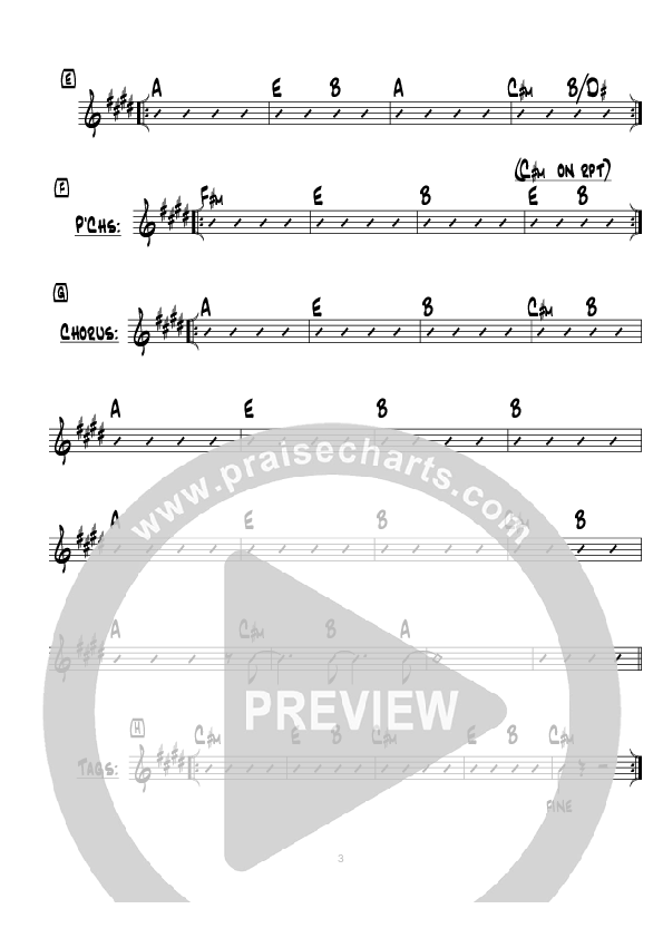 Follow The Son (Instrumental) Rhythm Chart (Hillsong Worship)
