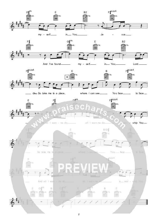 Found (Instrumental) Lead Sheet (Hillsong Worship)