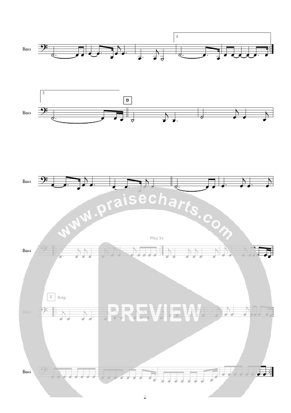 Higher (I Believe In You) (Instrumental) Bass Guitar (Hillsong Worship)