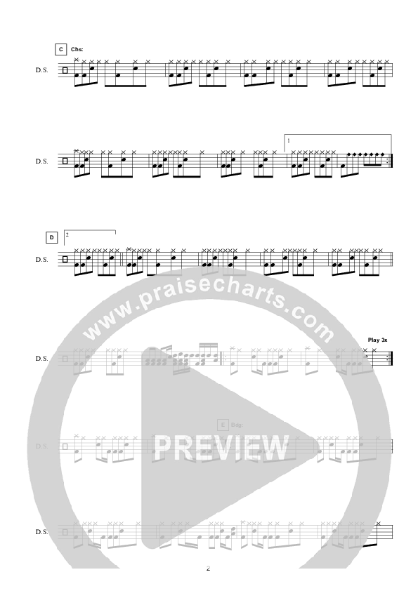 Higher (I Believe In You) (Instrumental) Drum Set (Hillsong Worship)