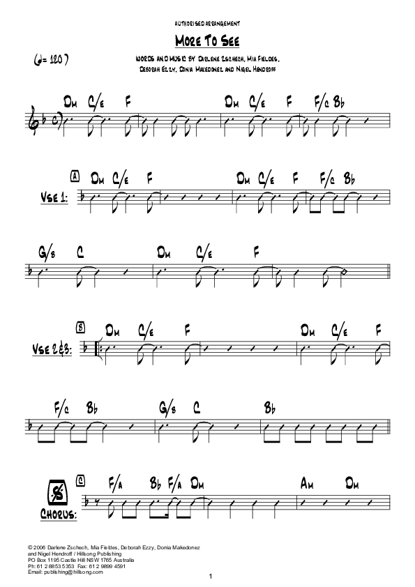 More To See (Instrumental) Chords & Lyrics (Hillsong Worship)