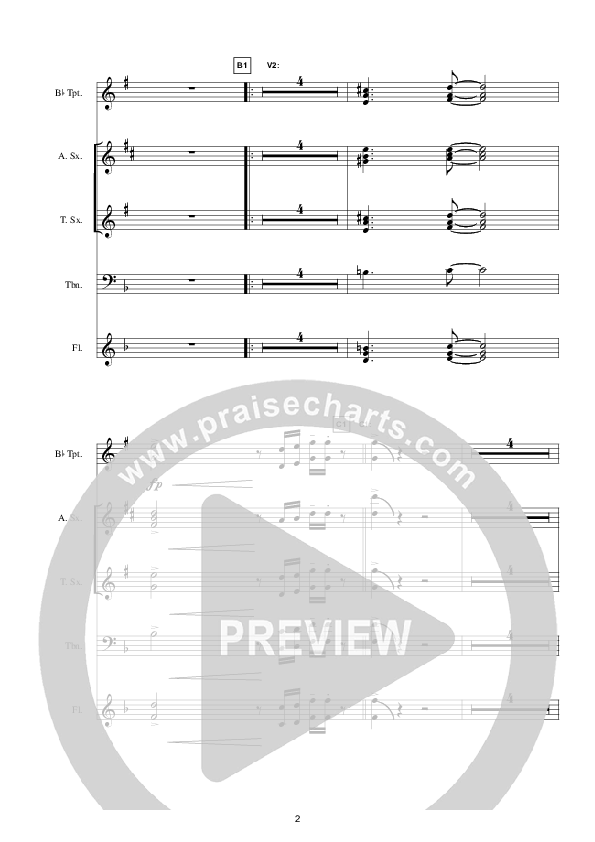 More To See (Instrumental) Conductor's Score (Hillsong Worship)
