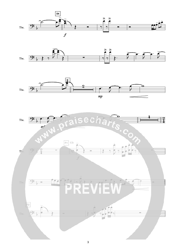 More To See (Instrumental) Trombone (Hillsong Worship)