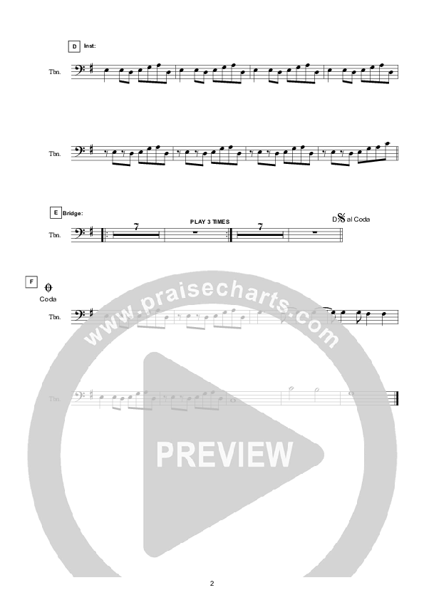 I Believe (Instrumental) Trombone (Hillsong Worship)