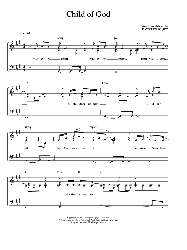 Child Of God Lead & Piano (Worship Together)