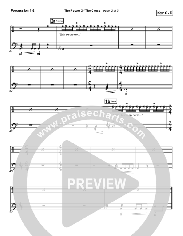 The Power Of The Cross (Oh To See The Dawn) Percussion (Stuart Townend)