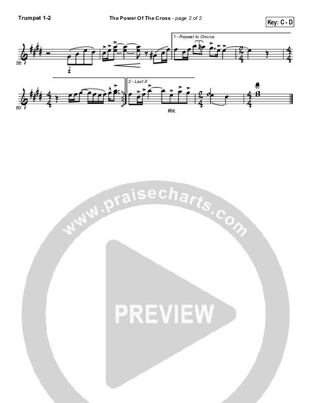 The Power Of The Cross (Oh To See The Dawn) Trumpet 1,2 (Stuart Townend)