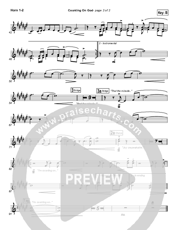 Counting on God Brass Pack (New Life Worship)