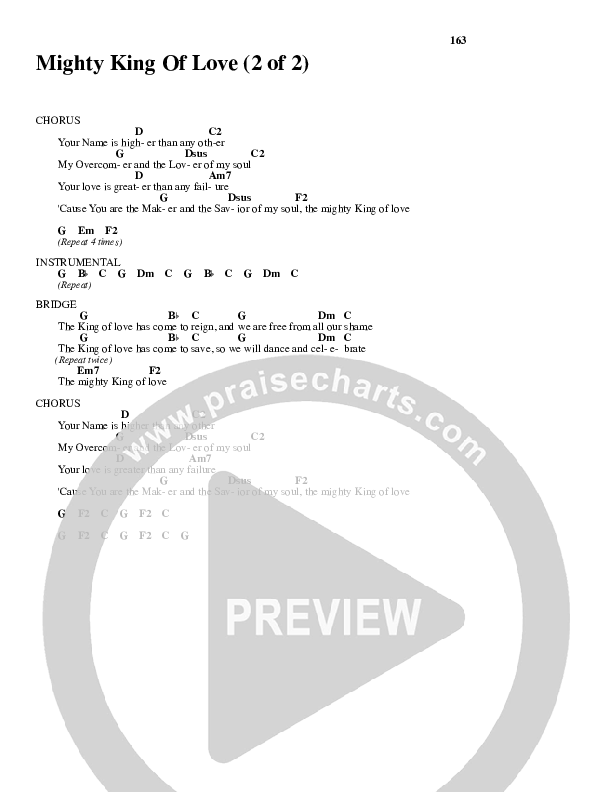 Mighty King Of Love Chords & Lyrics (New Life Worship)