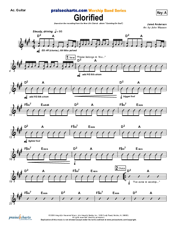 Glorified Acoustic Guitar (New Life Worship)