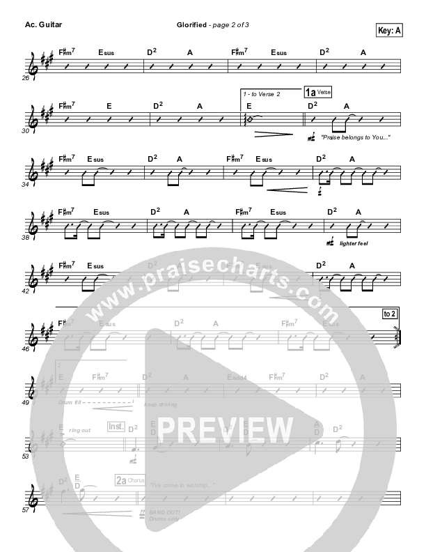 Glorified Acoustic Guitar (New Life Worship)