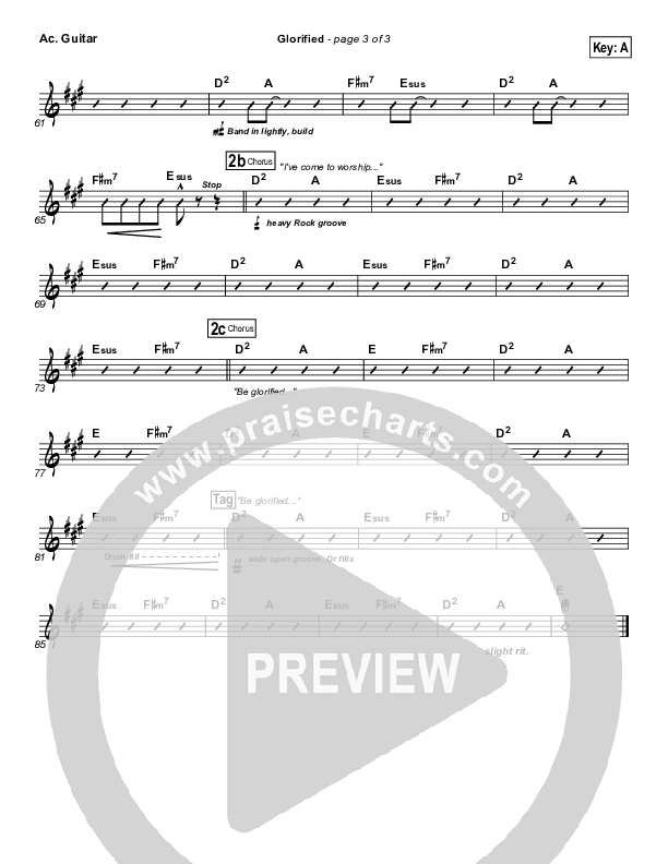 Glorified Acoustic Guitar (New Life Worship)