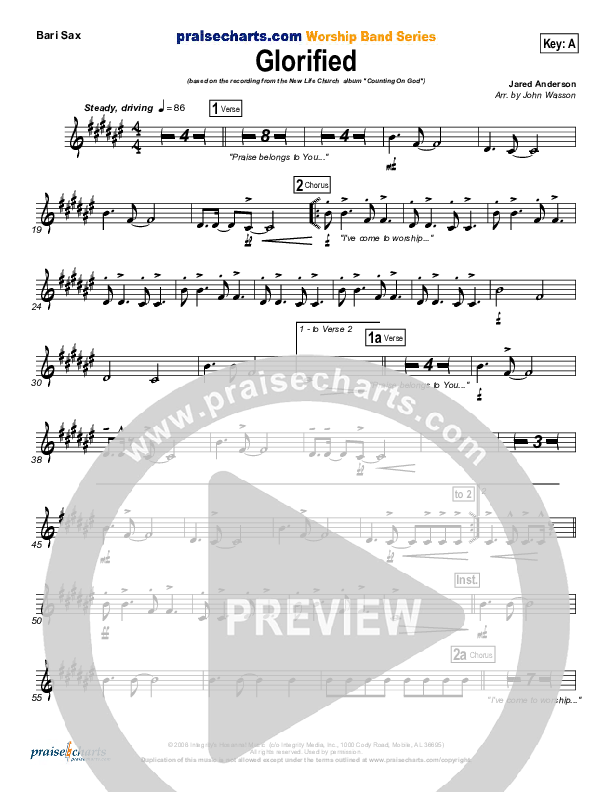 Glorified Bari Sax (New Life Worship)