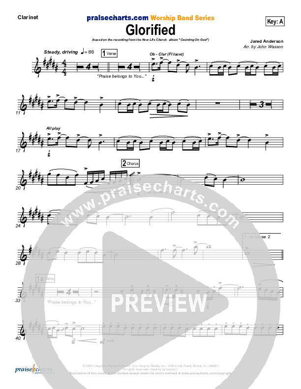 Glorified Clarinet (New Life Worship)