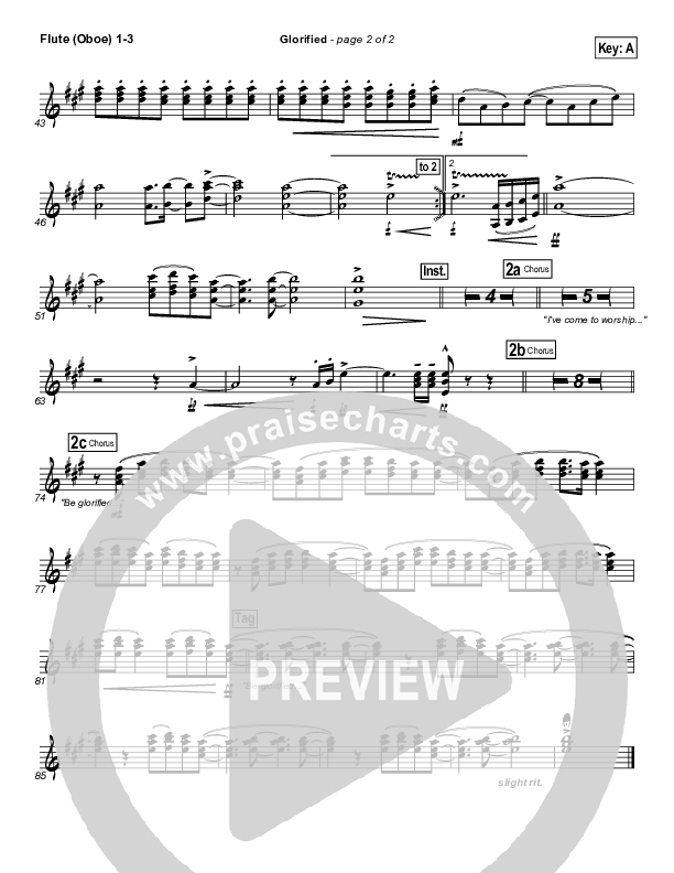 Glorified Flute/Oboe 1/2/3 (New Life Worship)