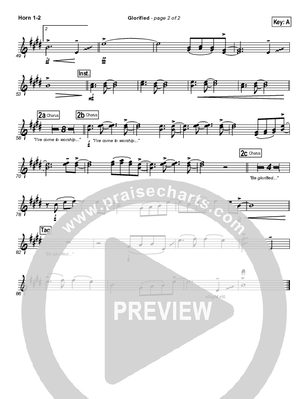 Glorified Brass Pack (New Life Worship)