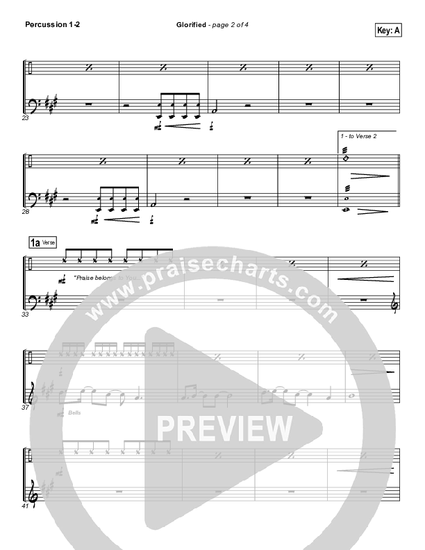 Glorified Percussion 1/2 (New Life Worship)