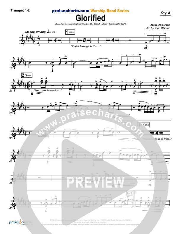 Glorified Brass Pack (New Life Worship)