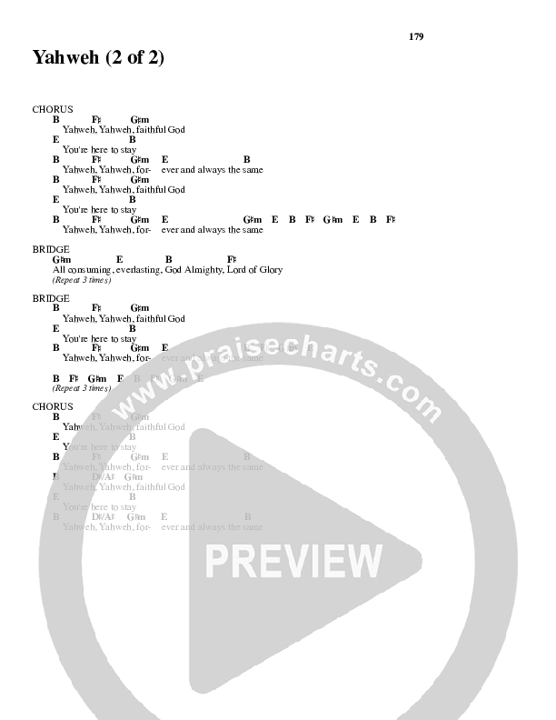 Yahweh Chords & Lyrics (New Life Worship)