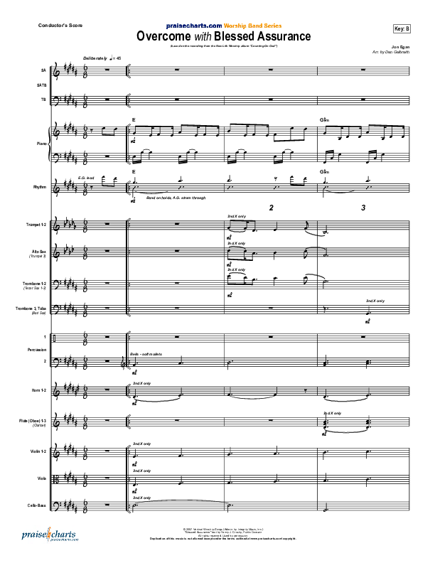 Overcome Conductor's Score (New Life Worship)