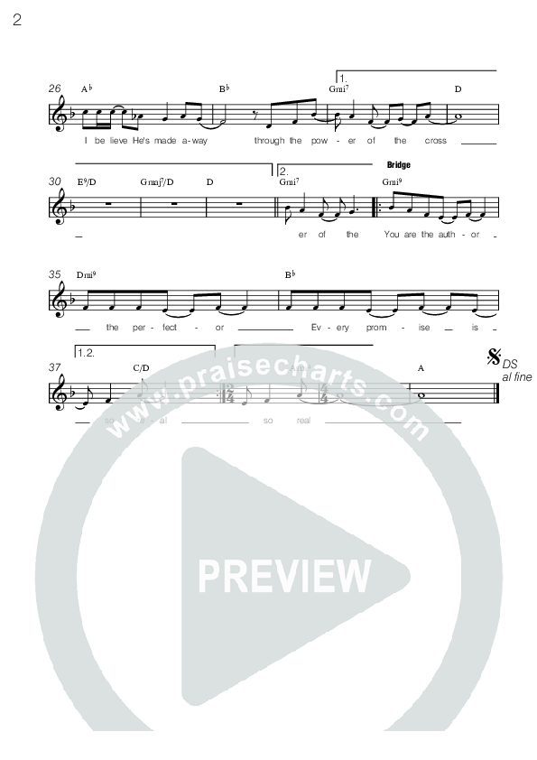 I Believe Lead Sheet (Metrochurch)