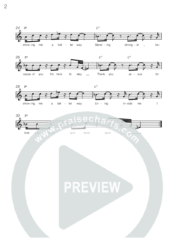 Watcha Did For Me Lead Sheet (Metrochurch)