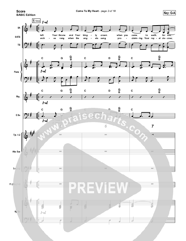 Come To My Heart Conductor's Score ()