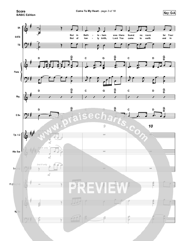 Come To My Heart Conductor's Score ()