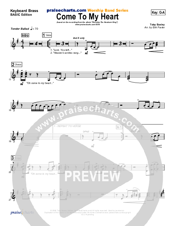 Come To My Heart Synth Brass ()