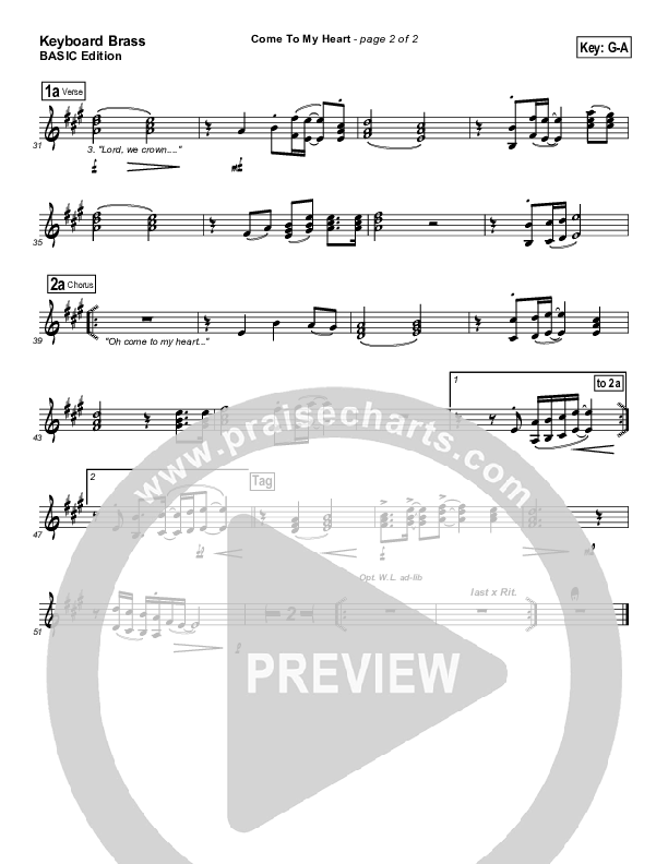 Come To My Heart Synth Brass ()