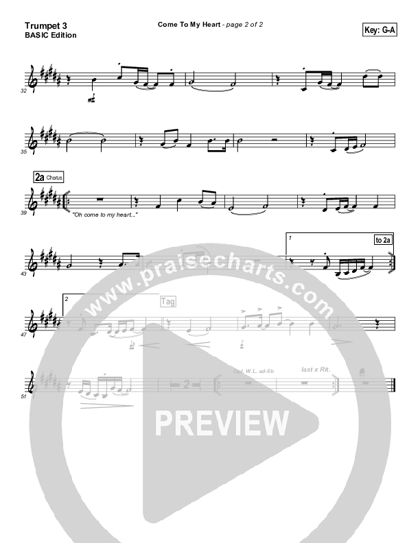 Come To My Heart Trumpet 3 ()