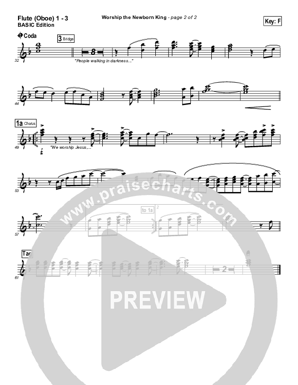 Worship the Newborn King Flute/Oboe 1/2/3 (Toby Baxley)