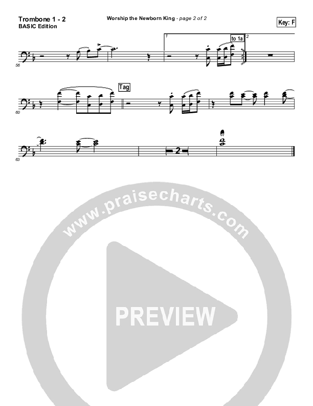 Worship the Newborn King Trombone 1/2 (Toby Baxley)