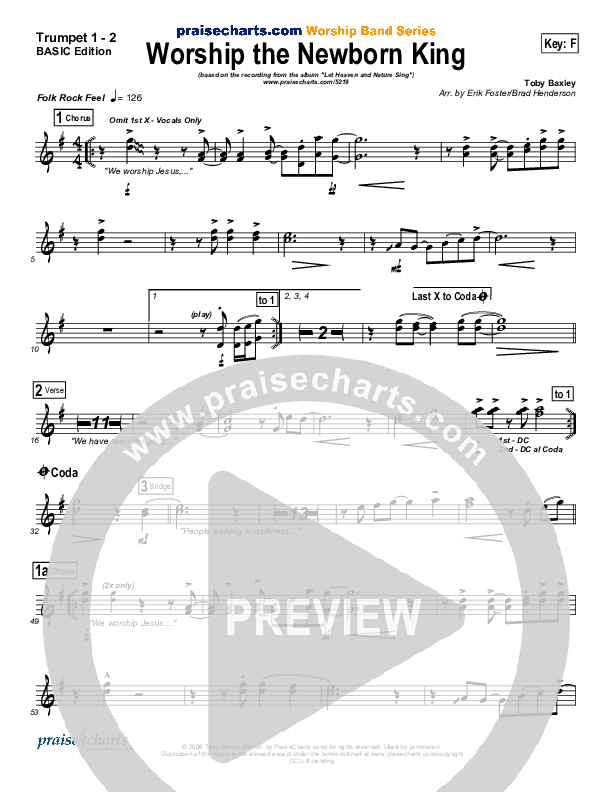 Worship the Newborn King Trumpet 1,2 (Toby Baxley)