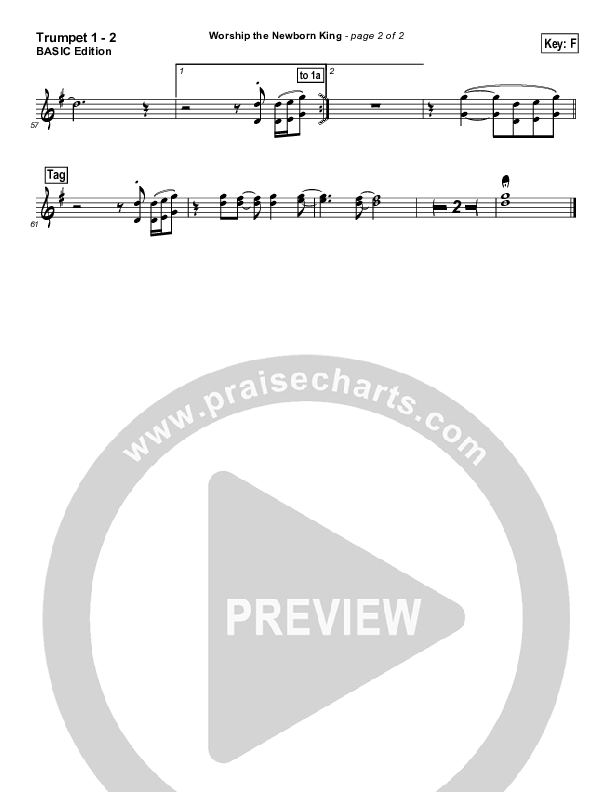 Worship the Newborn King Trumpet 1,2 (Toby Baxley)