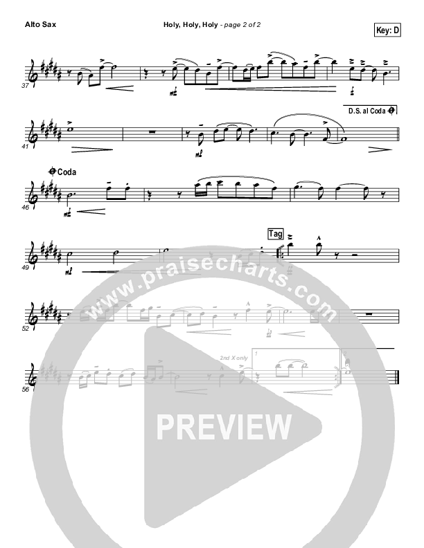 Holy Holy Holy Alto Sax (Steven Curtis Chapman)