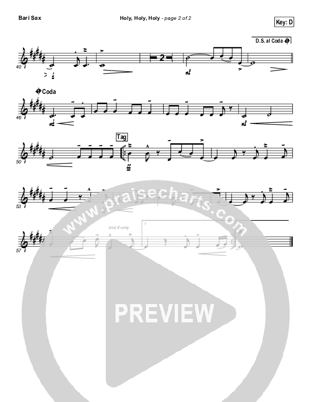 Holy Holy Holy Bari Sax (Steven Curtis Chapman)